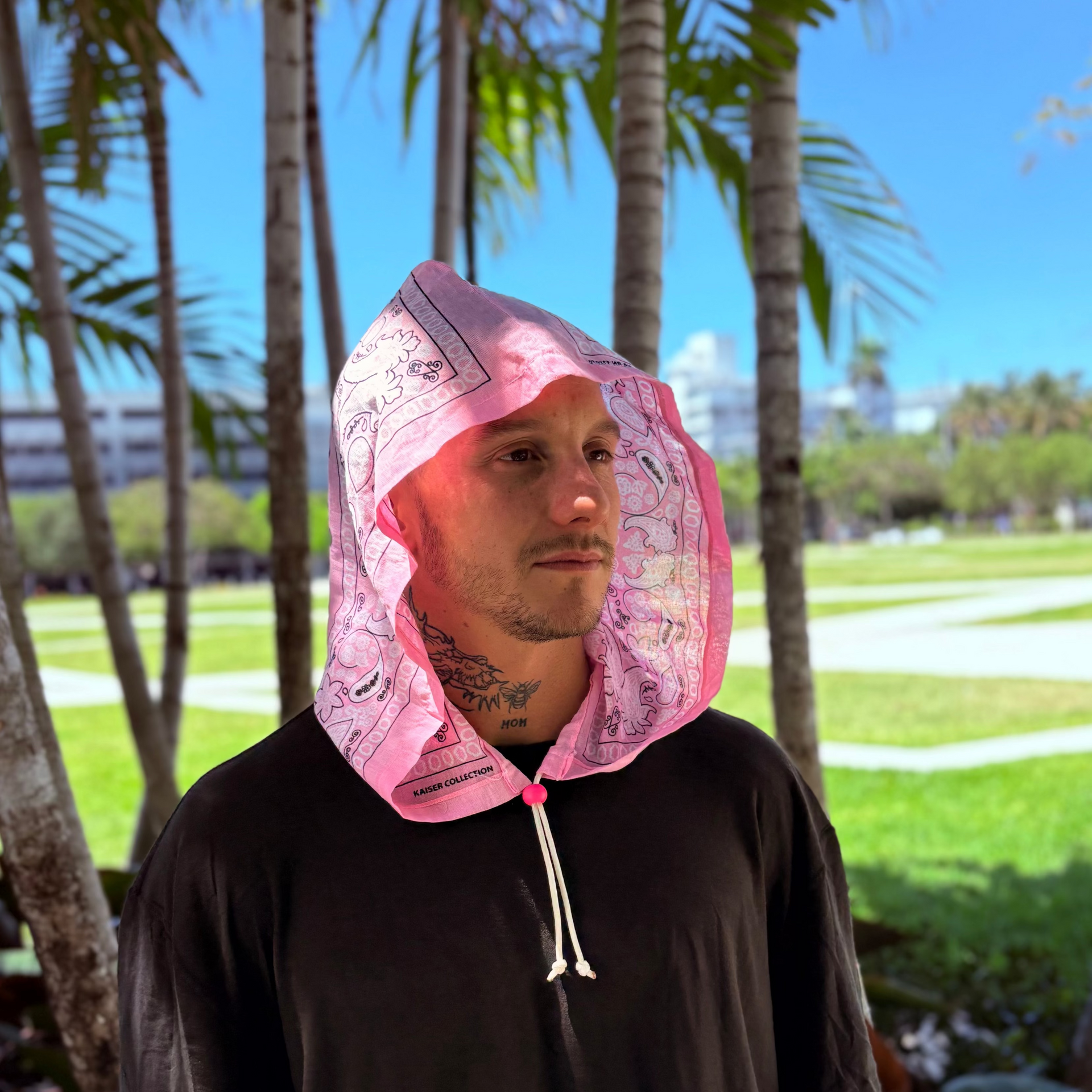 BandanaHat, cotton bandana hood – HoodieHatₜₘ