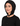 Women's Black Cotton HoodieHat™